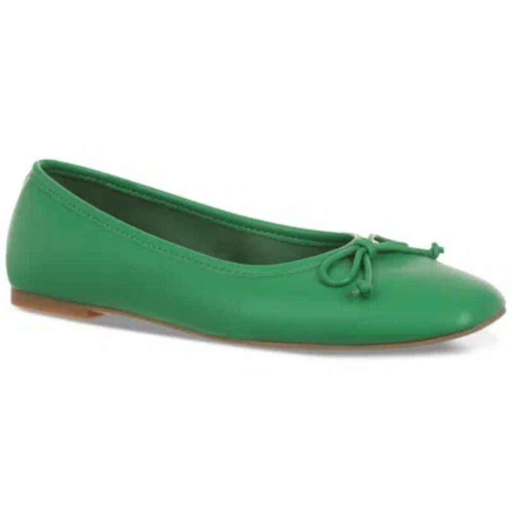 ON 34TH Women's Naomie Ballet Flats, Created For Macy's In Green Smooth